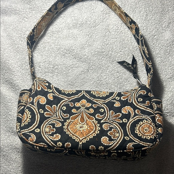 Vera Bradley Black and Copper Patterned shoulder bag with NWOT beige wallet - Picture 3 of 9